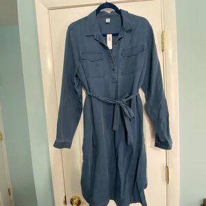 Old Navy Maternity Shirtdress- Blue